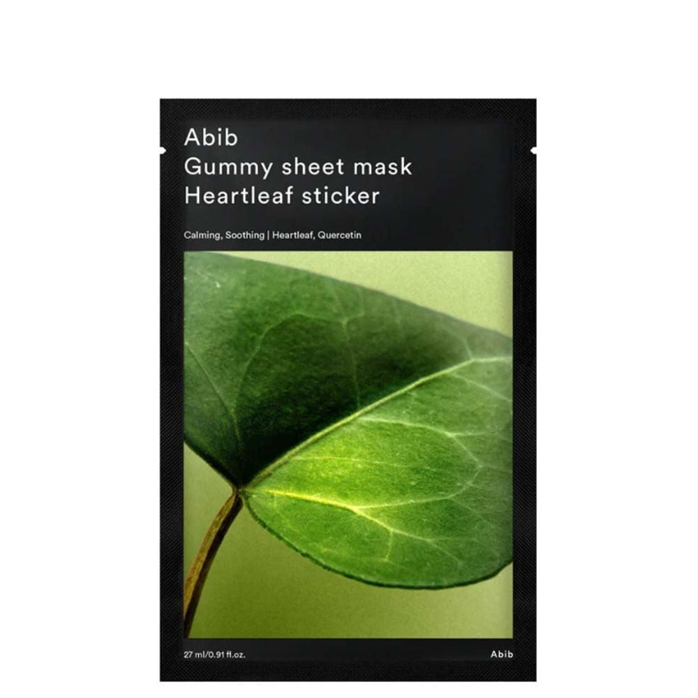Koreanische Kosmetik Abib Gummy Sheet Mask Heartleaf Sticker mit EAN 8809750463736 K Beauty