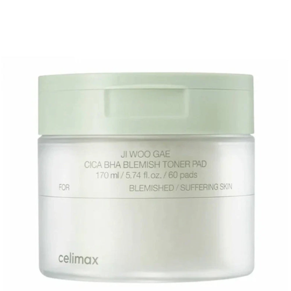K Beauty Celimax Ji Woo Gae Cica BHA Blemish Toner Pad 60 Pads mit EAN 8809783321225 Korean Skincare Koreanische Kosmetik