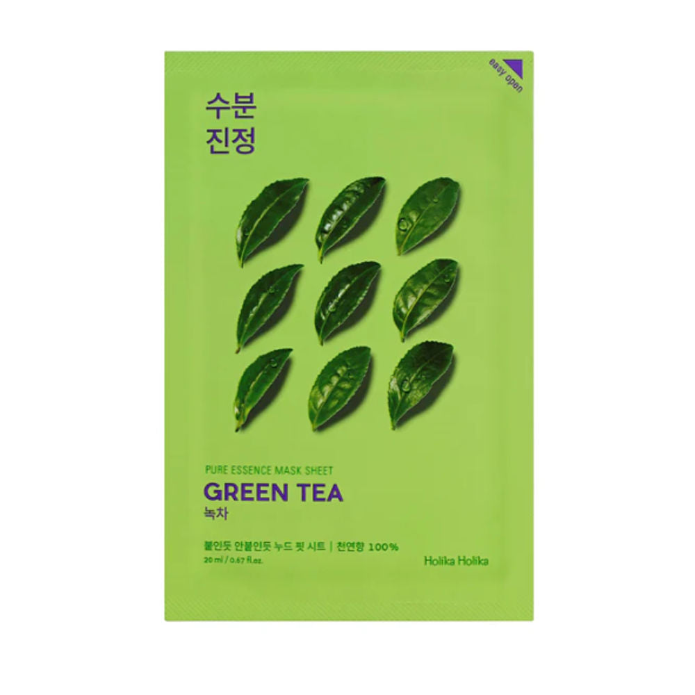 Holika Holika | Masque en feuille Pure Essence - Thé vert - 23 ml