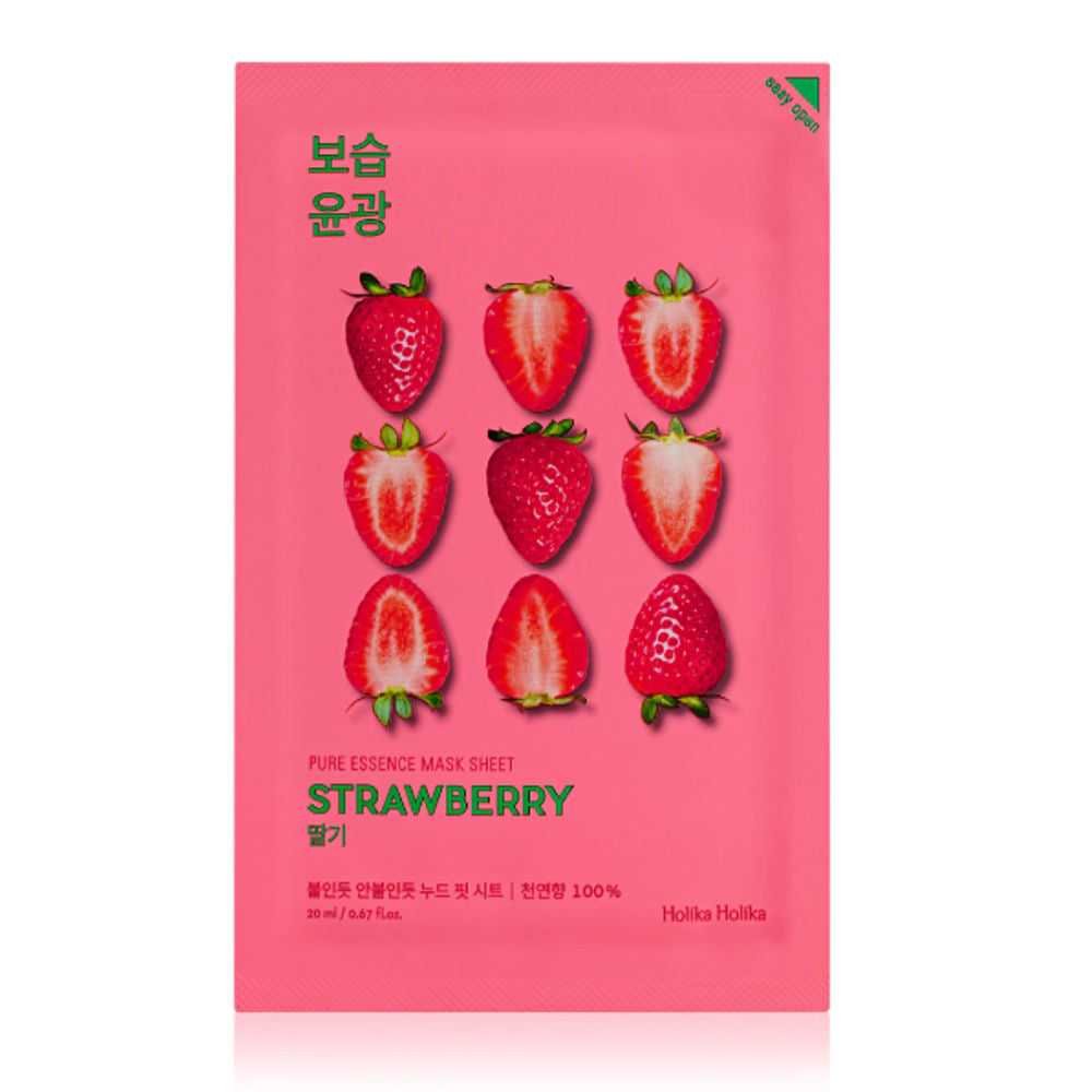 K beauty Holika Holika Pure Essence Mask Sheet Strawberry 20 ml mit EAN 8806334368166