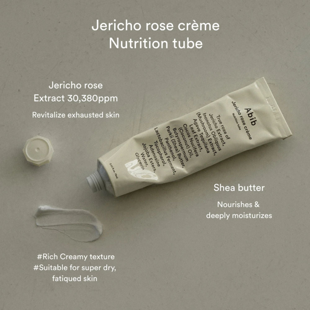 Korean Skincare Abib Jericho Rose Cream Nutrition Tube 75 ml mit EAN 8809738603406 Koreanische Kosmetik K Beauty