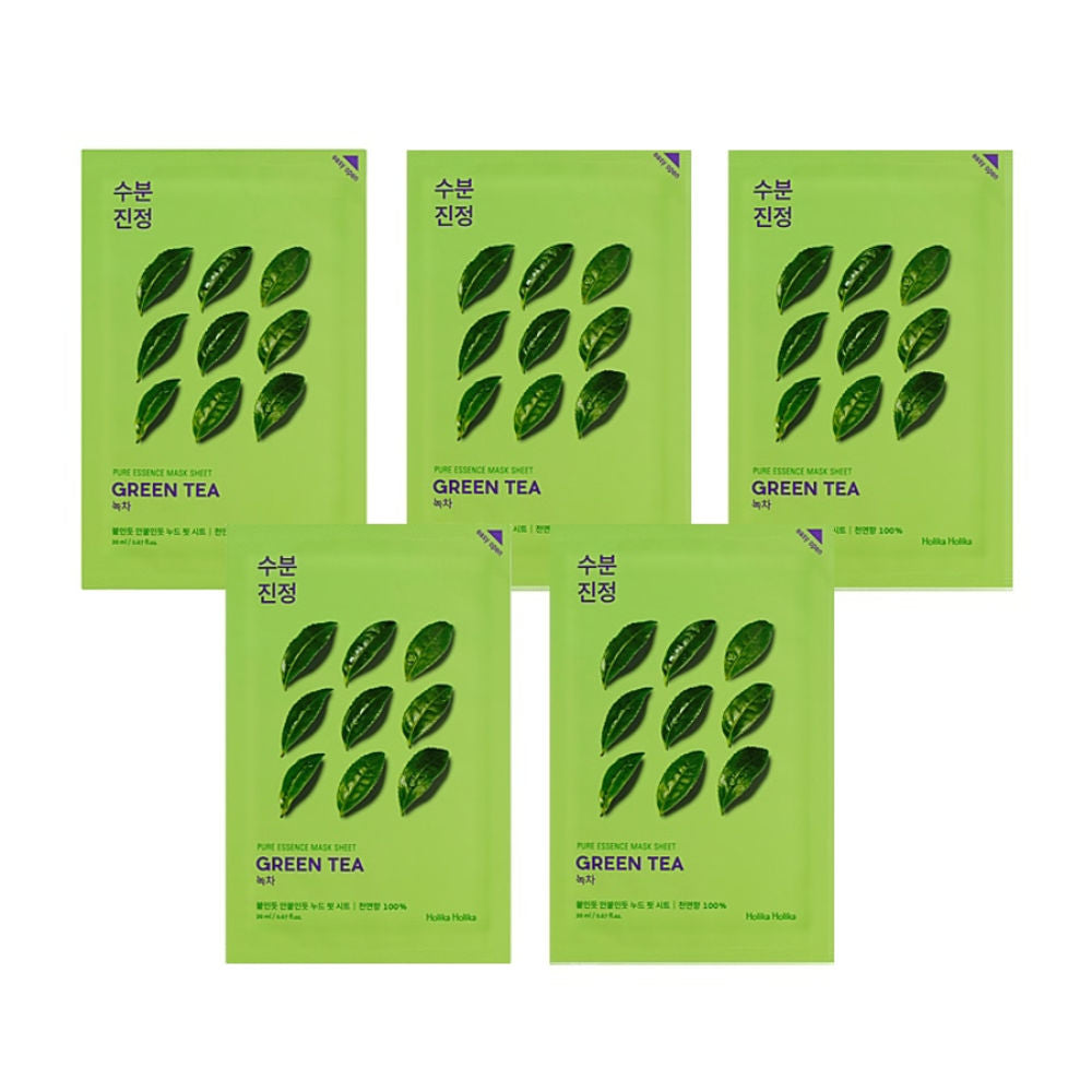 Holika Holika | Masque en feuille Pure Essence - Thé vert - 23 ml