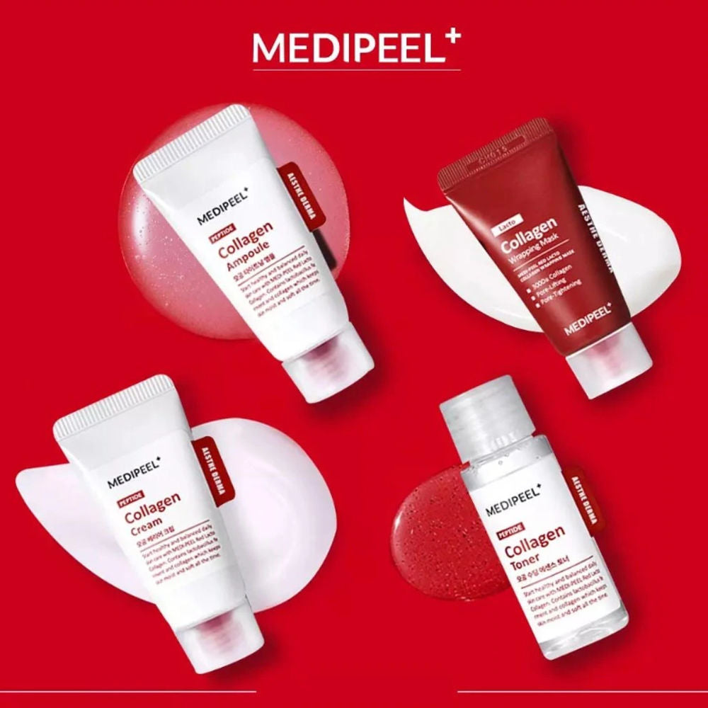 Korean Skincare MEDI-PEEL Red Lacto Collagen Skin Care Trial Kit mit ean 8809941823035 Koreanische Kosmetik K Beauty Medipeel MEDIPEEL