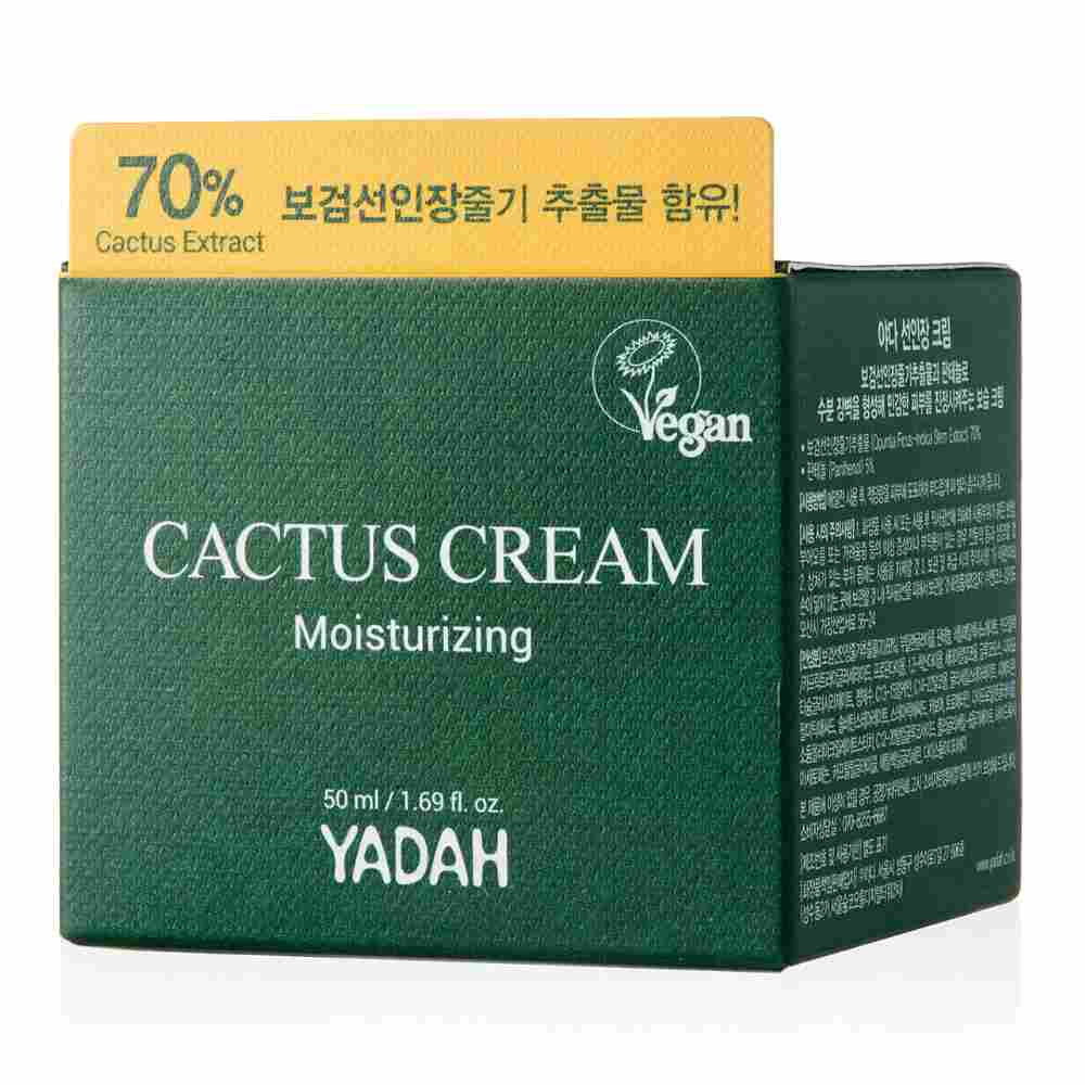 Koreanische Kosmetik YADAH CACTUS CREAM 50 ml mit EAN 8809340385080 K-Beauty Korean Skincare