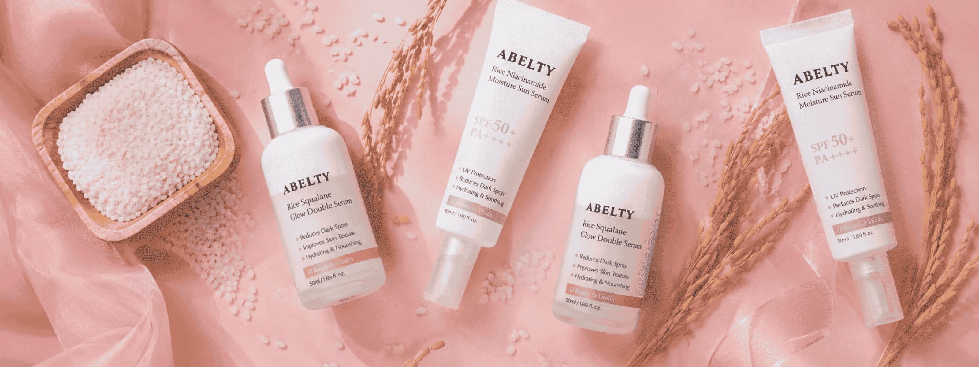Abelty Double Serum und Sun Serum koreanische Hautpflege mit EAN 8809990866809 & 8809990866816