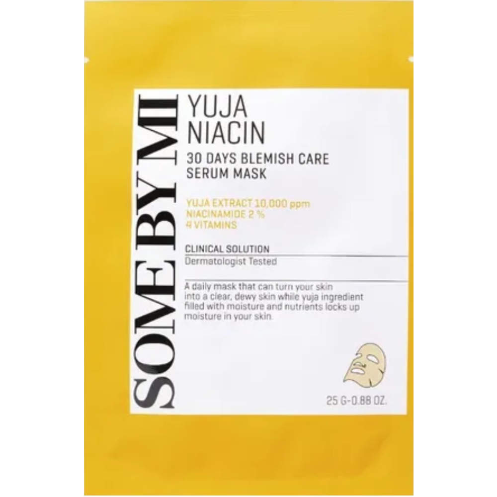 K-BEAUTY SOME BY MI Yuja Niacin Blemish Serum Mask mit EAN 8809647393245 Korean Skincare Koreanische Kosmetik Gesichtsmaske