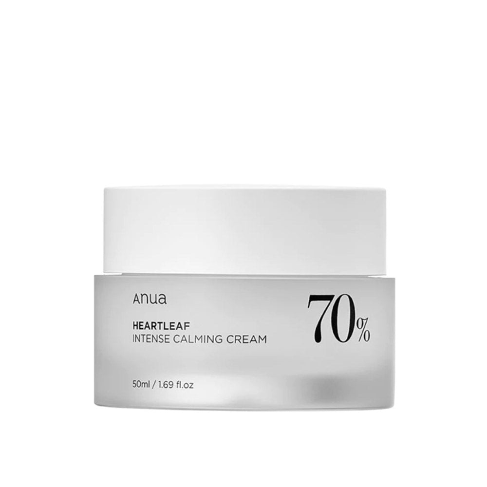 K-Beauty ANUA Heartleaf 70 prozent Intense Calming Cream 50 ml mit EAN 8809640730696 Koreanische Kosmetik Korean Skincare