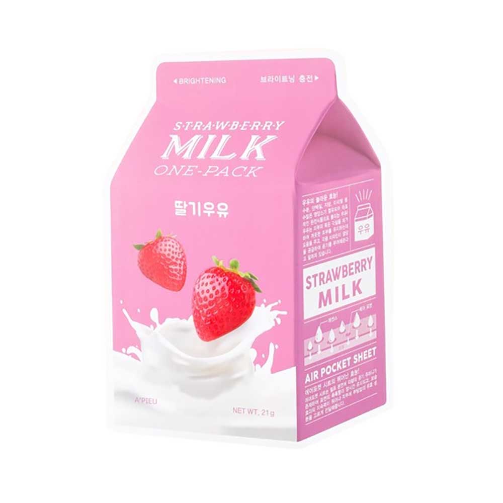 K-Beauty APIEU Strawberry Milk One Pack mit EAN 8806185780254 Koreanische Kosmetik Korean Skincare