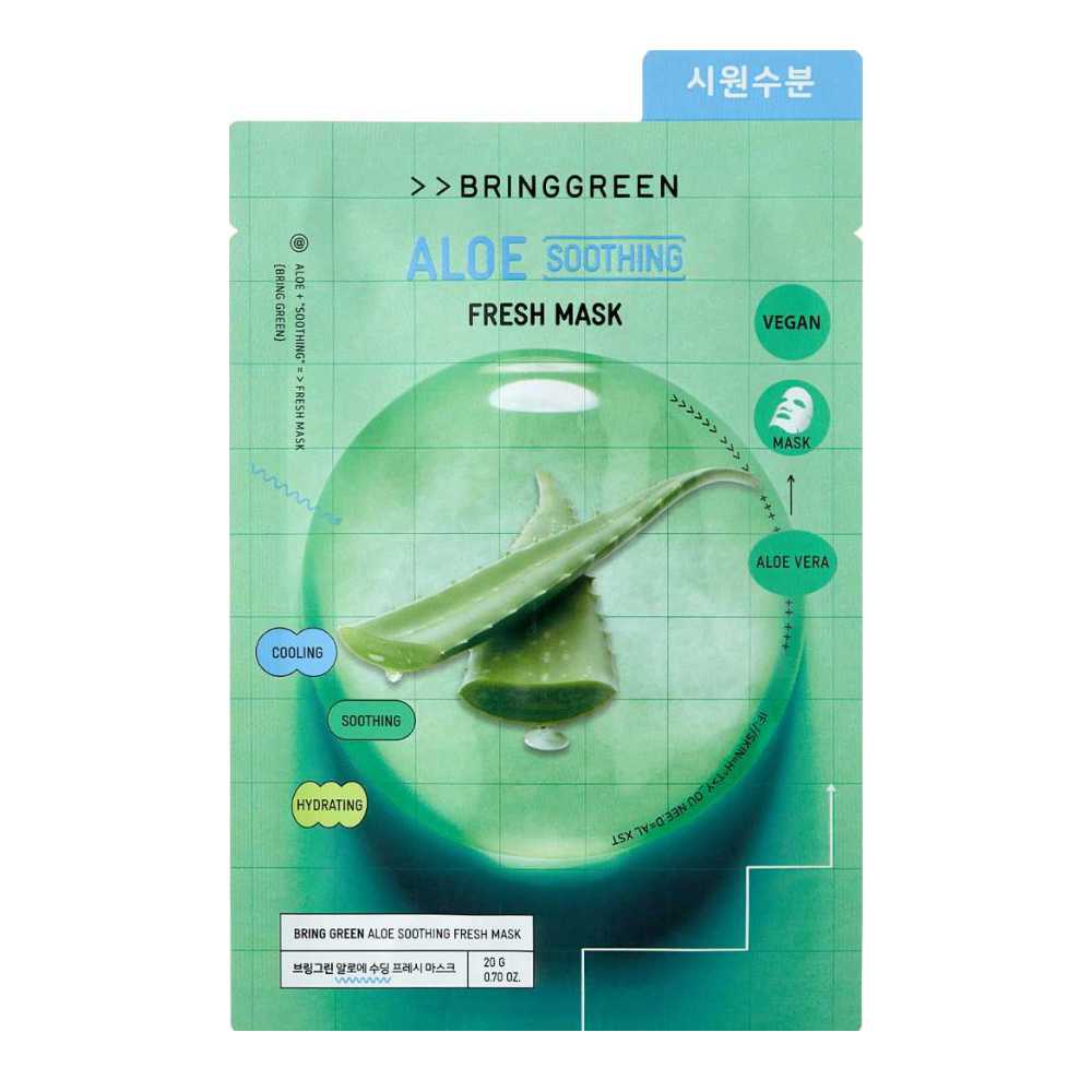 K Beauty Bringgreen Aloe 90 percent Fresh Mask mit EAN 8809614956831 Korean Skincare Koreanische Kosmetik