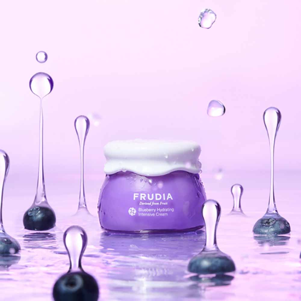 K-Beauty Frudia Blueberry Hydrating Intensive Cream 10g mit EAN 8803348037064 Koreanische Kosmetik Korean Skincare