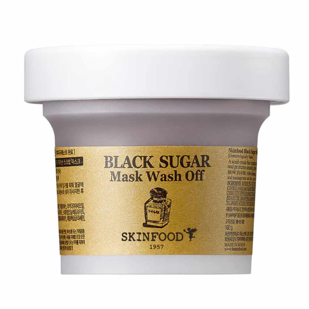 K-Beauty SKINFOOD Black Sugar Mask Wash Off-120g mit EAN 8809032673754 Koreanische Kosmetik Korean Skincare