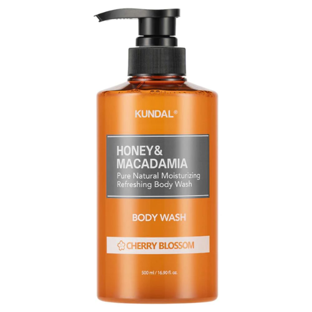 K Beauty KUNDAL Honey & Macadamia Pure Body Wash Cherry Blossom 500 ml mit EAN 8809568740203 Korean Skincare Koreanische Kosmetik
