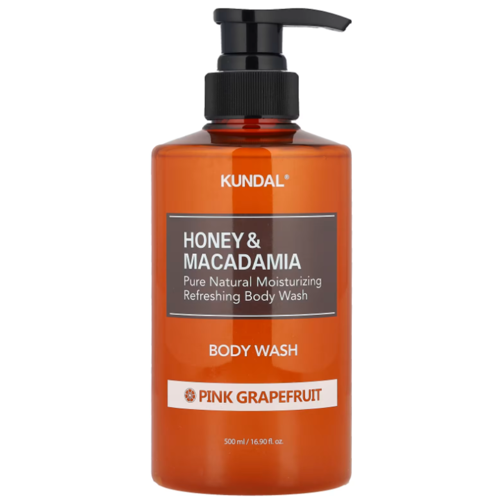 K Beauty KUNDAL Honey & Macadamia Pure Body Wash, Pink Grapefruit  500ml mit EAN 8809568740289 Korean Skincare Koreanische Kosmetik