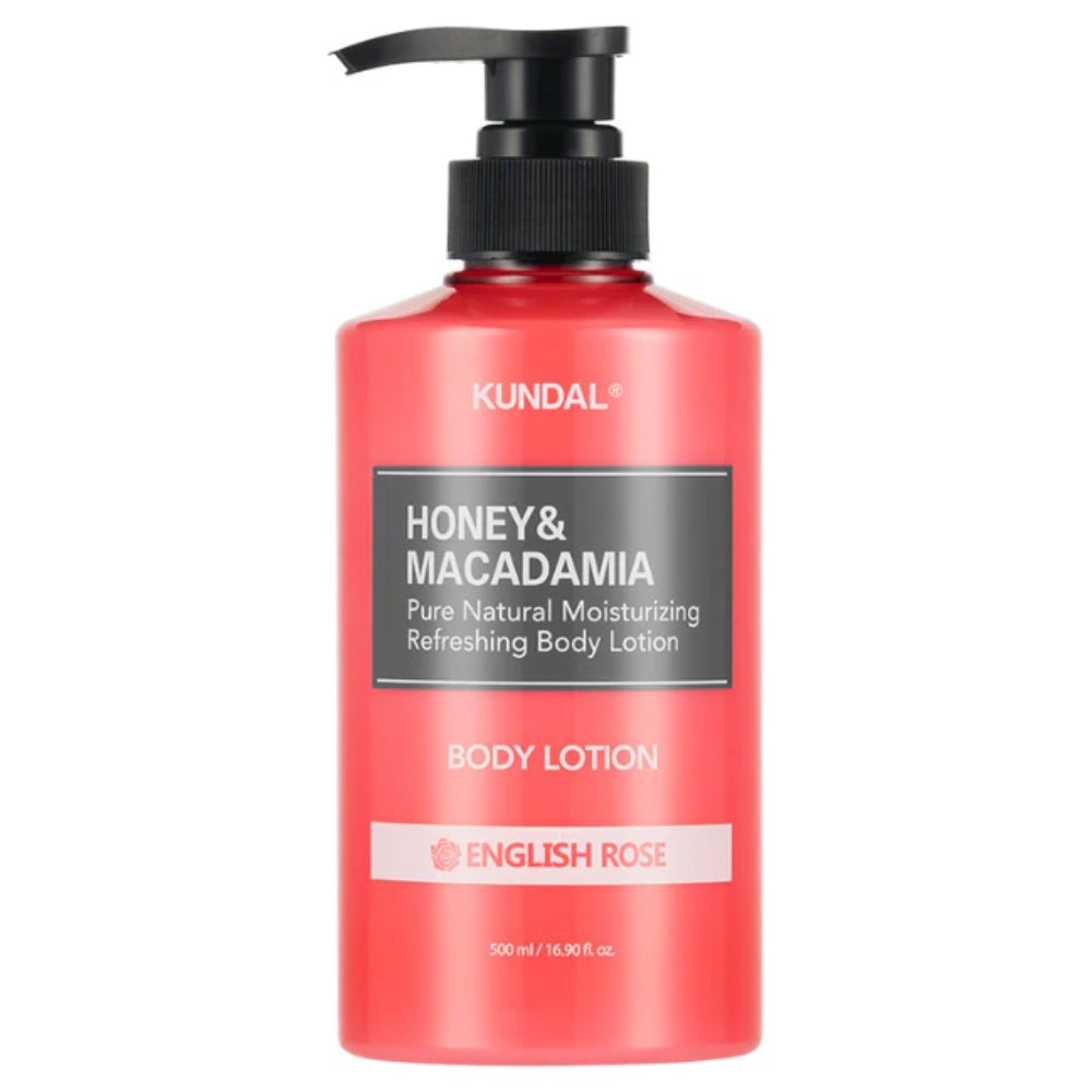 K Beauty KUNDAL Honey & Macadamia Pure Body LotionEnglish Rose - 500 ml mit EAN 8809568740067 Korean Skincare Koreanische Kosmetik