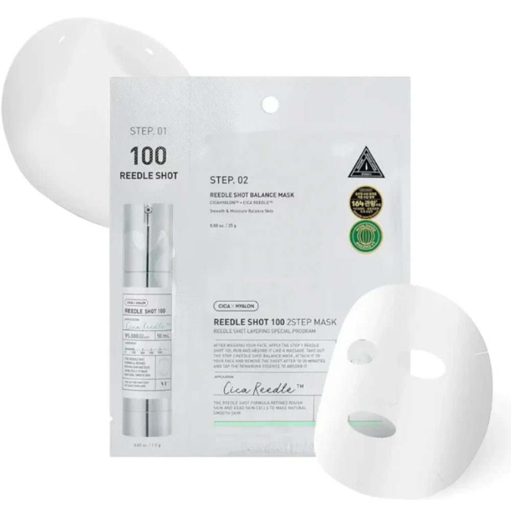 Korean Skincare VT Cosmetics Mild Reedle Shot 50 2 Step Mask mit EAN 8803463006020 Koreanische Kosmetik K Beauty