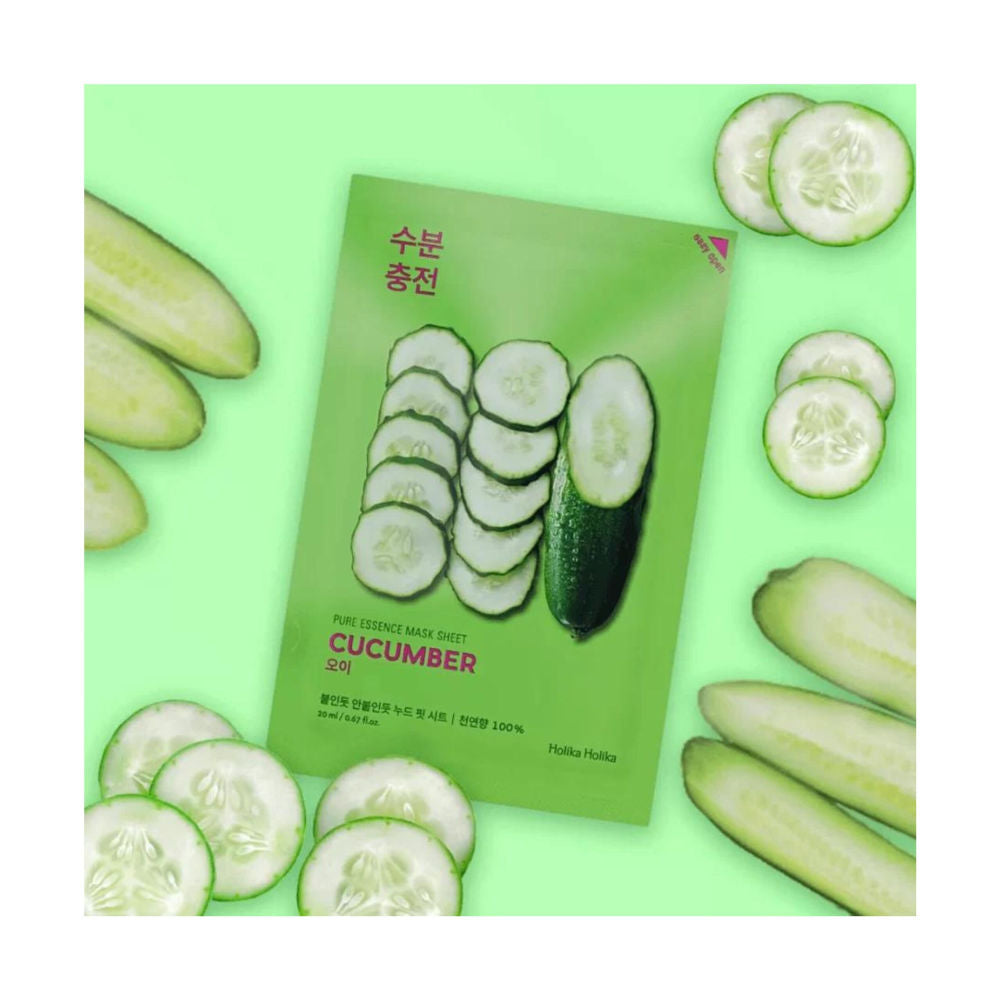 K beauty Holika Holika Pure Essence Mask Sheet Cucumber Mit EAN 8806334368104