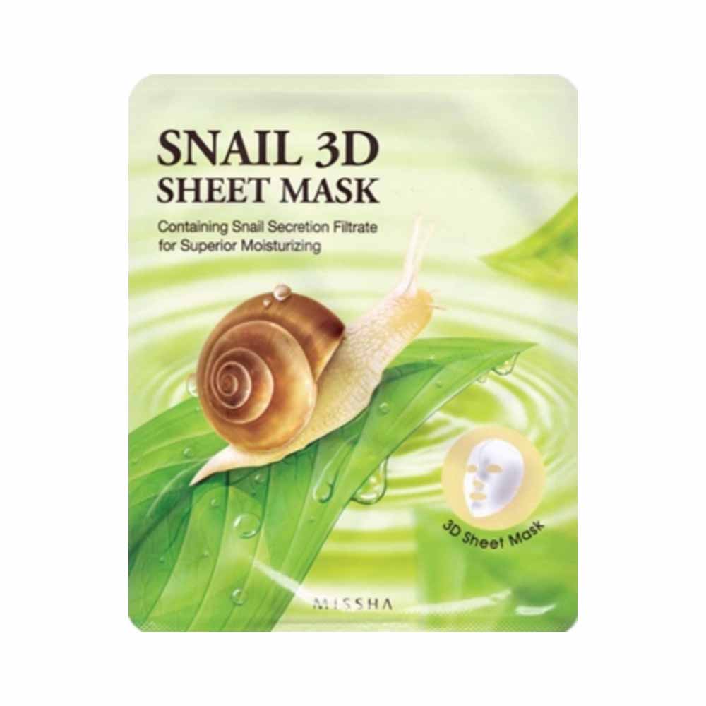 K-Beauty MISSHA Snail 3D Sheet Mask EAN 8806185723510 Koreanische Kosmetik Korean Skincare