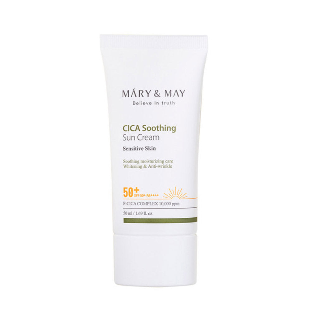 K-Beauty Mary May CICA Soothing Sun Cream Sensitive Skin SPF50 PA EAN 8809670681609 Korean Skincare Koreanische Kosmetik