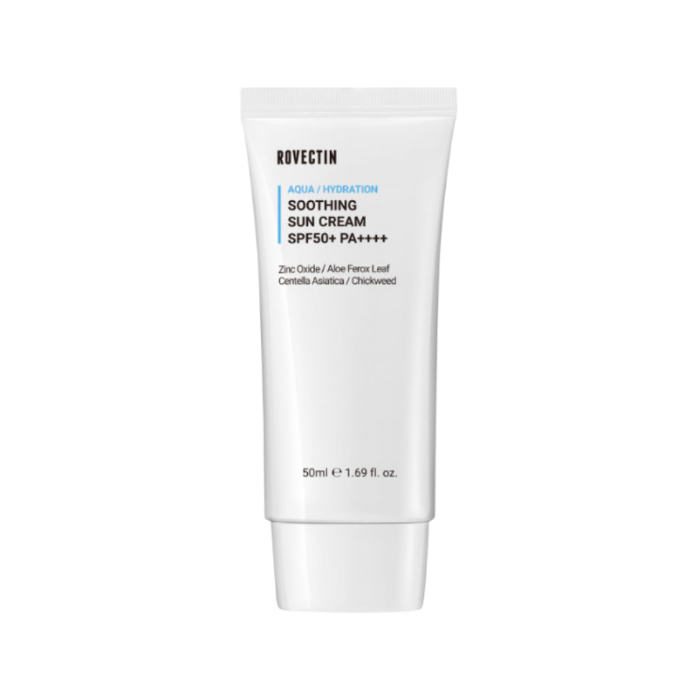 K Beauty Rovectin Aqua Soothing Sun Cream SPF50+ PA++++ 50 ml mit EAN 8809348503899 Korean Skincare Koreanische Kosmetik