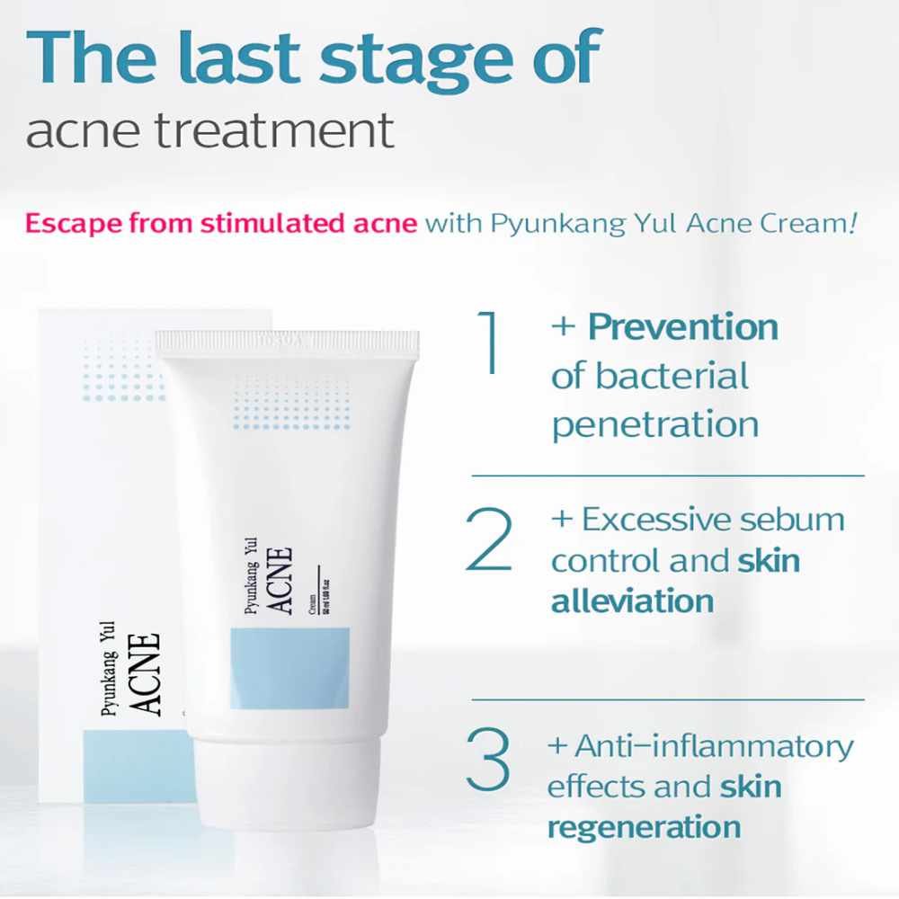 Korean Skincare Pyunkang Yul ACNE Cream 50ml mit EAN 8809486680650 K-Beauty Koreanische Kosmetik