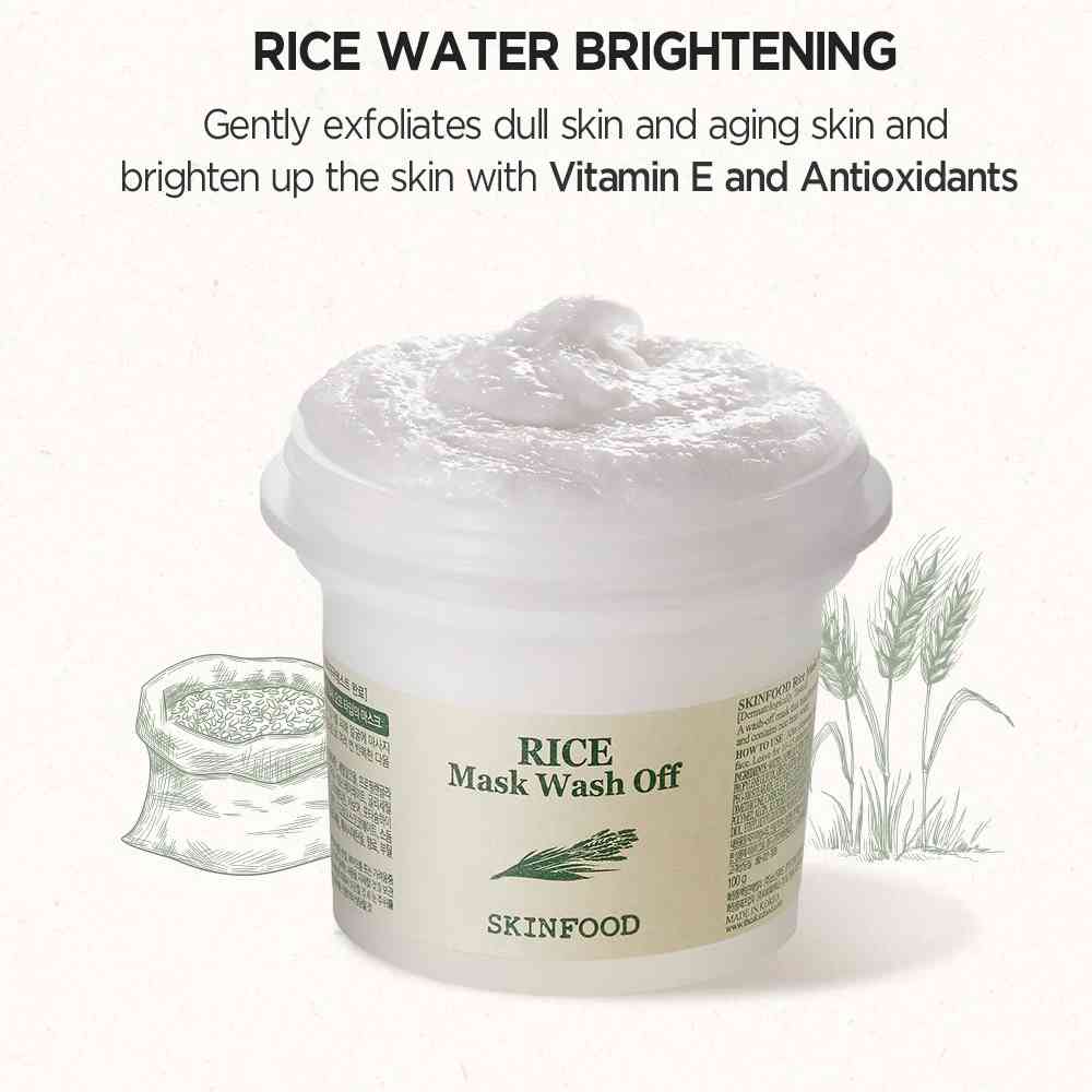 Korean Skincare SKINFOOD Rice Mask Wash Off mit EAN 8809032673761 K Beauty Koreanische Kosmetik