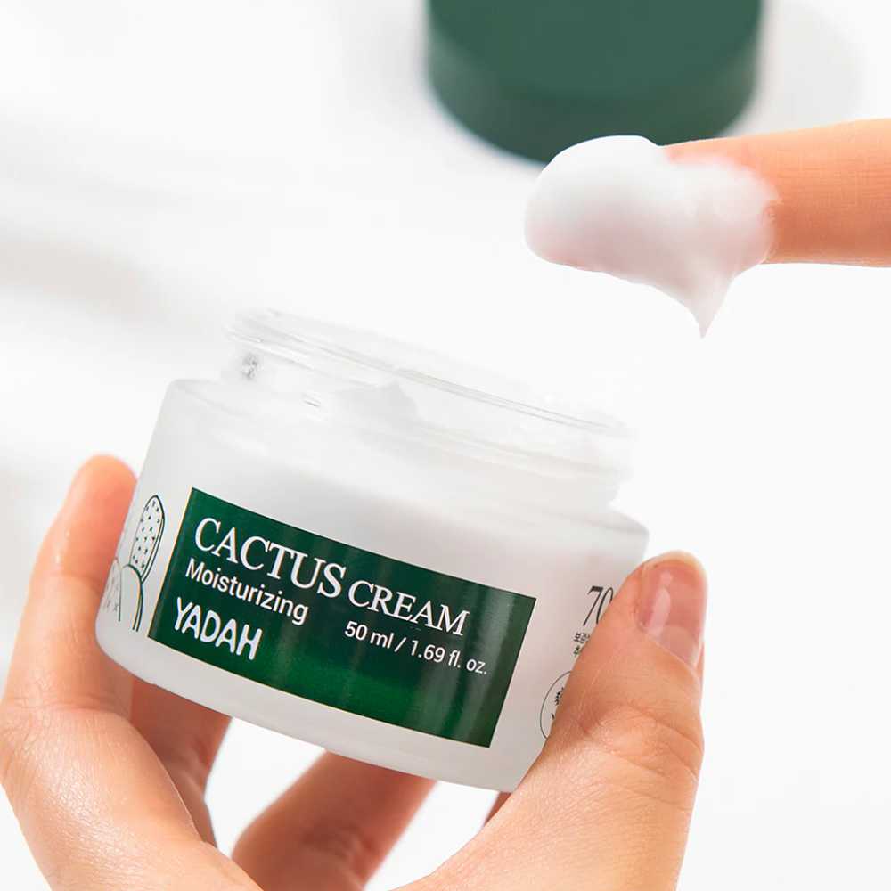 Korean Skincare YADAH CACTUS CREAM 50 ml mit EAN 8809340385080 K-Beauty Koreanische Kosmetik