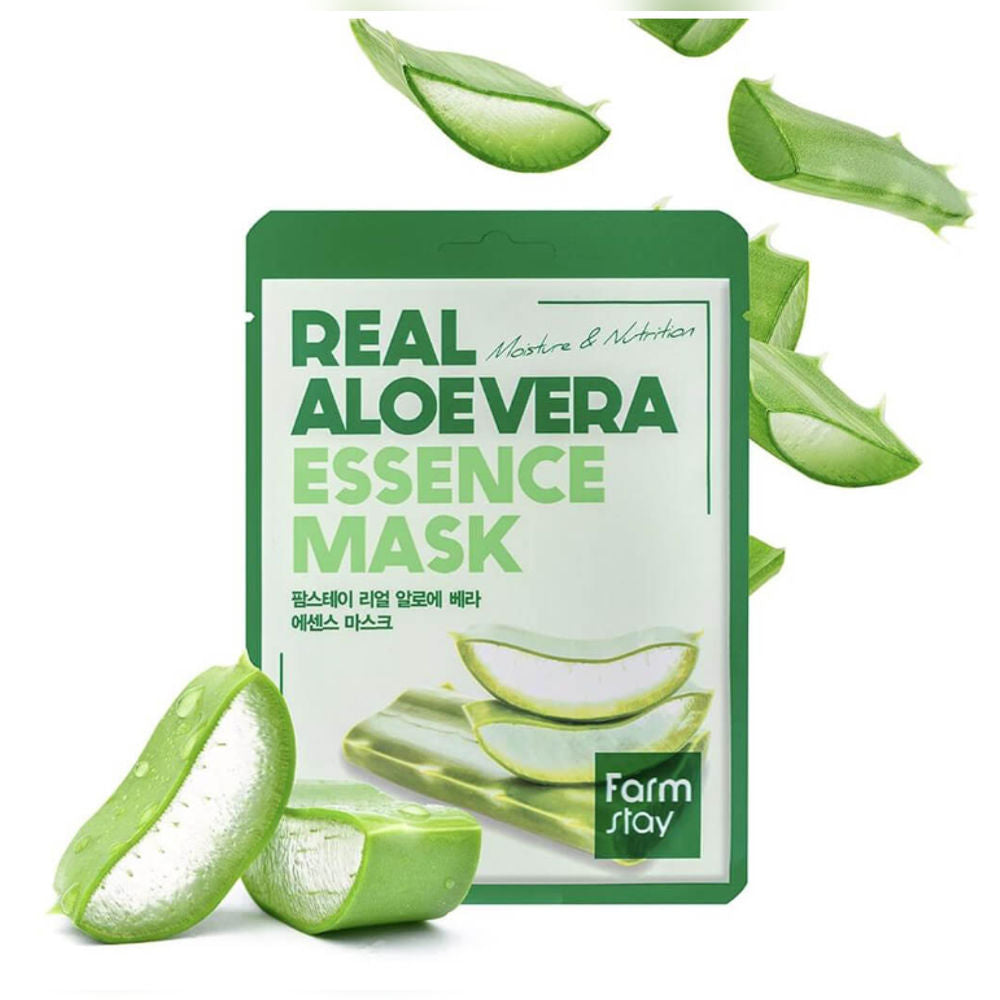 Korean Skincare Farmstay Real Aloe Vera Face Mask - 23 ml mit ean 8809809800314 Koreanische Kosmetik K Beauty 