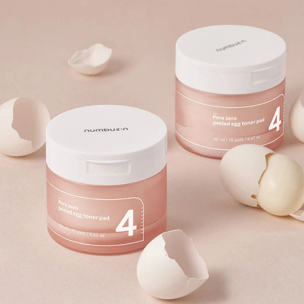 Korean Skincare Numbuzin No.4 Pore Zero Peeled Egg Toner Pad - 70 Pads - 190 ml mit EAN 8809652580227 Koreanische Kosmetik K Beauty
