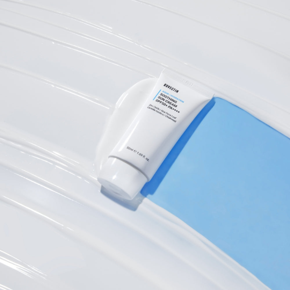 Korean Skincare Rovectin Aqua Soothing Sun Cream SPF50+ PA++++ 50 ml mit EAN 8809348503899 Koreanische Kosmetik K Beauty