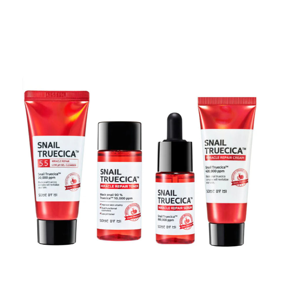 Korean Skincare SOME BY MI Snail TrueCICA Miracle Repair Starter Kit mit EAN 8809647390534  Koreanische Kosmetik K Beauty