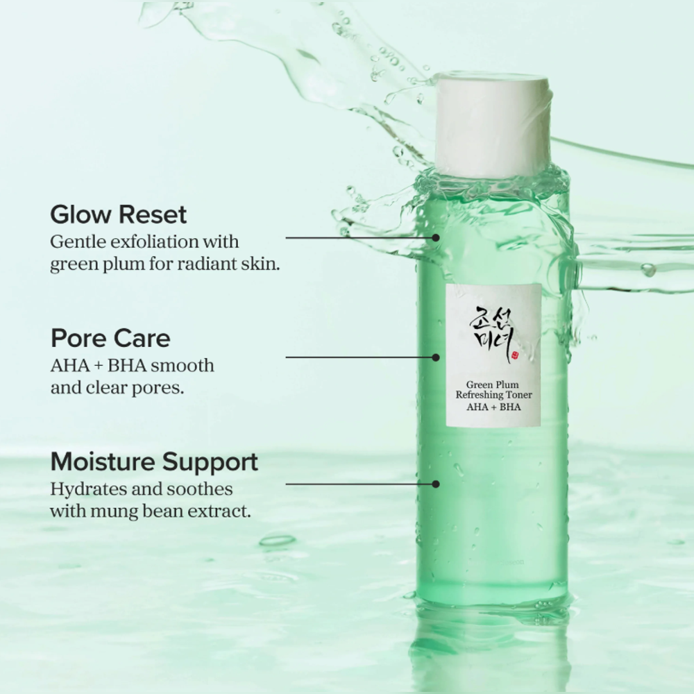 Koreanische Kosmetik Beauty of Joseon Green Plum Refreshing Toner AHA BHA 150ml mit EAN 8809968130123 Korean Skincare K-Beauty 