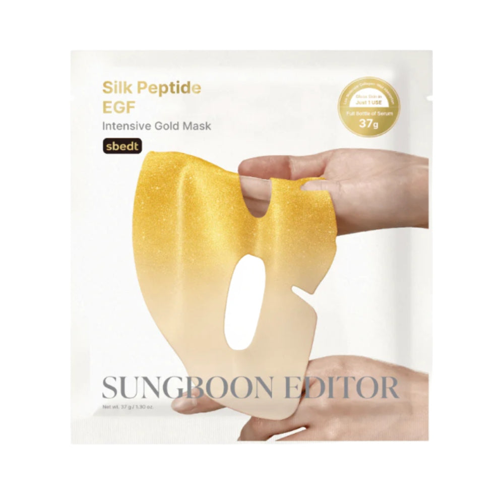 Korean Skincare Sungboon Editor Silk Peptide EGF Gold Mask 1 pc mit EAN 8800344070972 Koreanische Skincare  K beauty