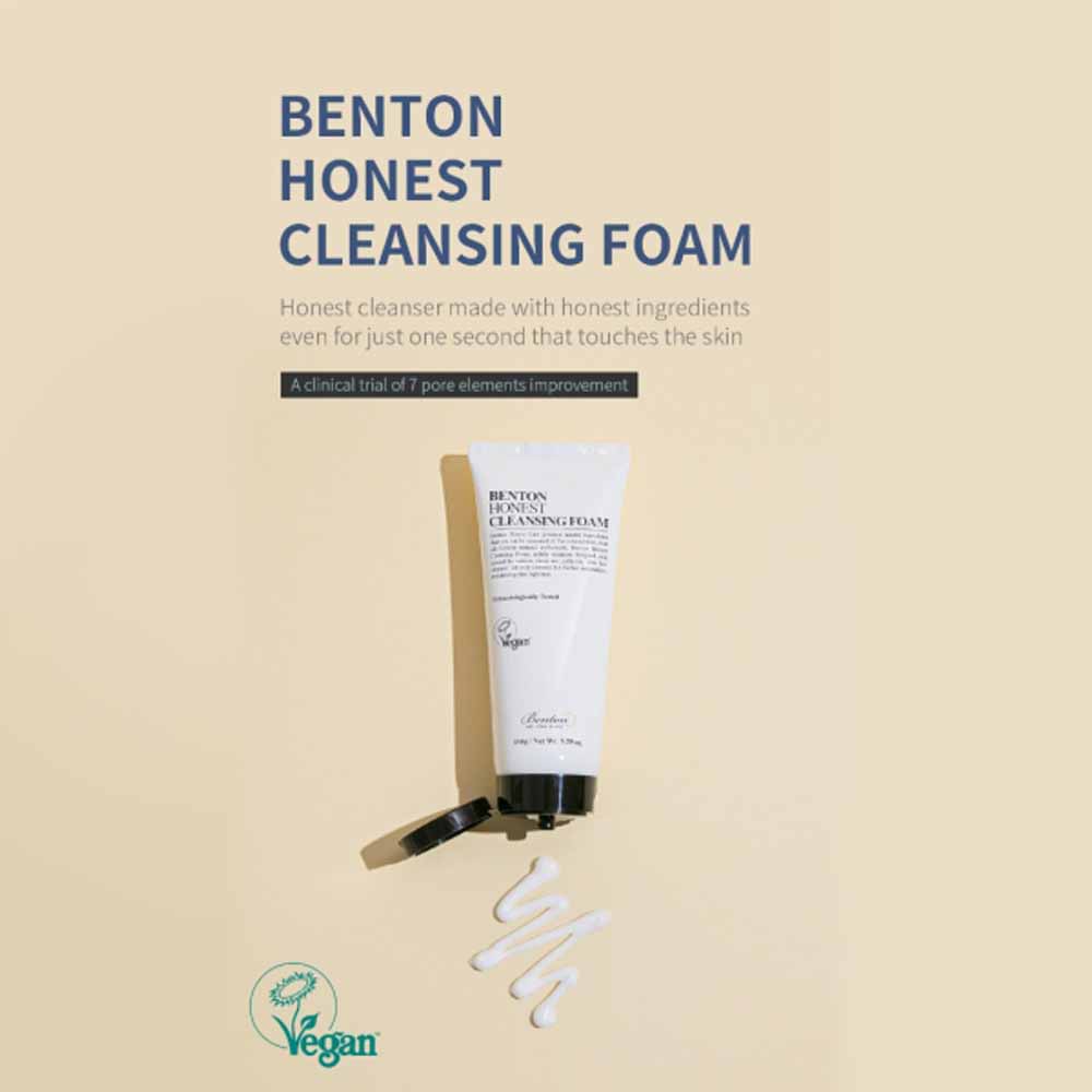 Koreanische Kosmetik BENTON Honest Cleanings Foam 150 g mit EAN 8809540510251 K-Beauty Korean Skincare