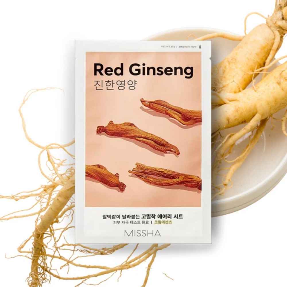 Koreanische Kosmetik Missha Airy Fit Sheet Mask Red Ginseng 19g EAN 8809581454774 K Beauty Koreanische Kosmetik