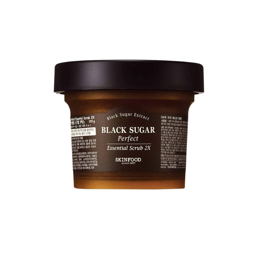 Koreanische Kosmetik SKINFOOD Black Sugar Perfect Essential Scrub 2x 210 g EAN 8809153105677 k beauty