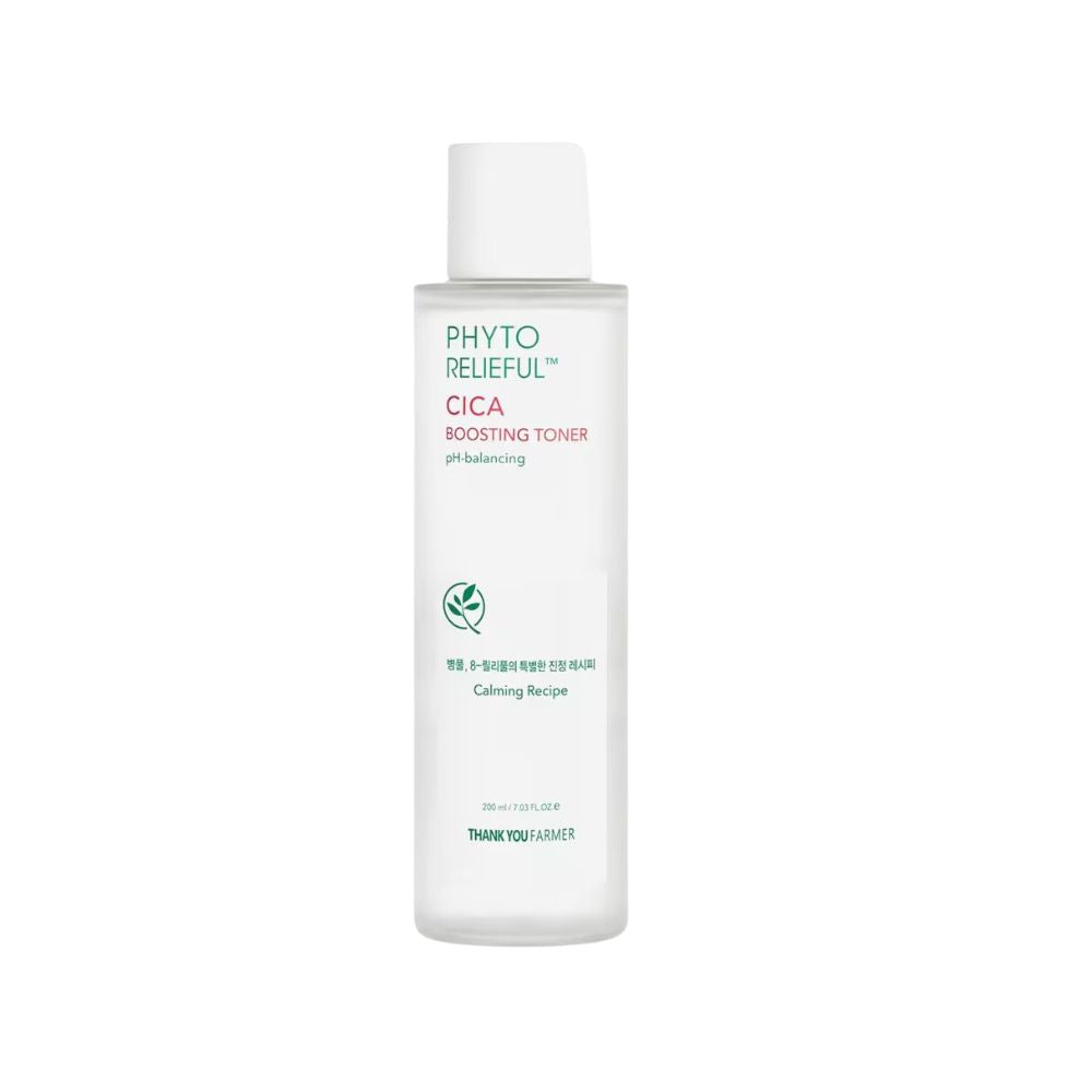 Koreanische Kosmetik Thank You Farmer Phyto Relieful Cica Boosting Toner 200 ml EAN 8809454982489
K Beauty Korean Skincare