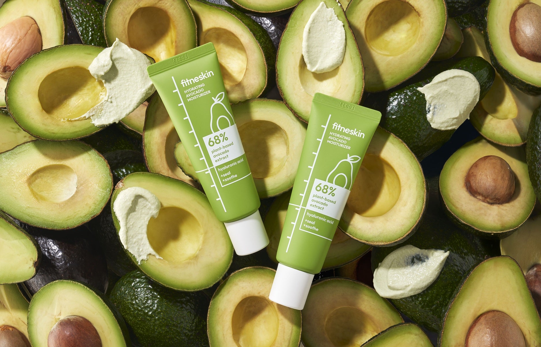 fitneskin koreanische Superfood-Skincare mit Avocado – veganer Toner, Serum, Moisturizer