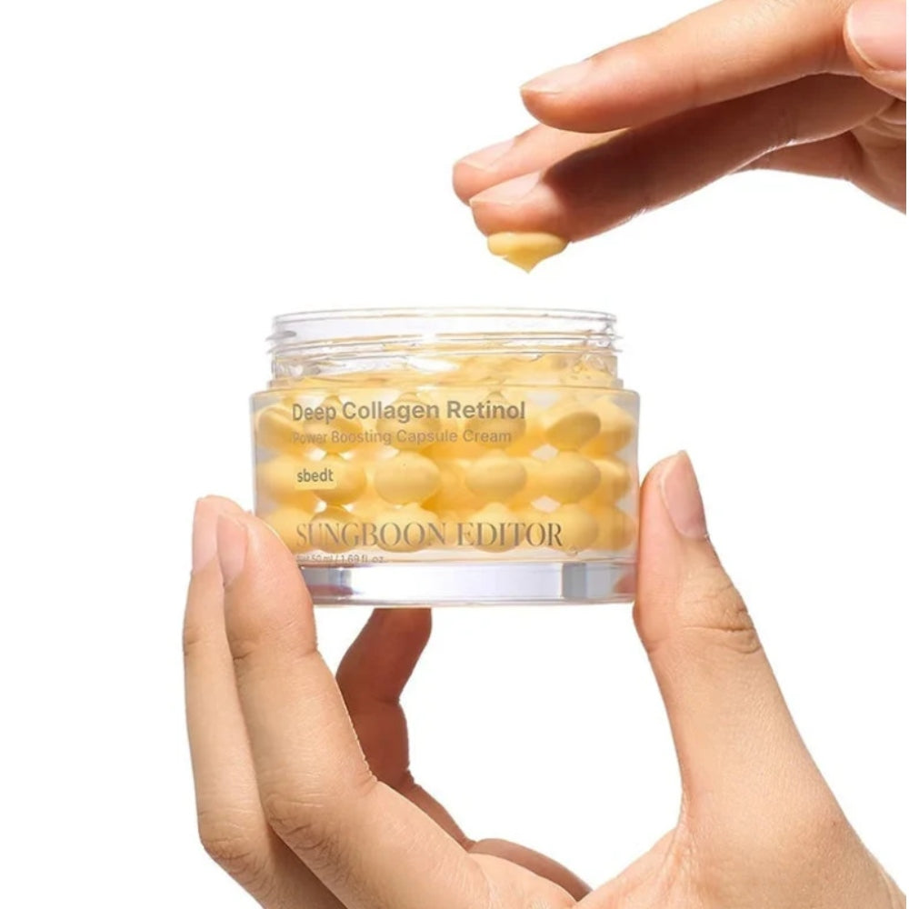Korean Skincare Sungboon Editor Deep Collagen Retinol Power Boosting Capsule Cream 50 ml mit EAN 8800253022413 Koreanische Kosmetik K Beauty