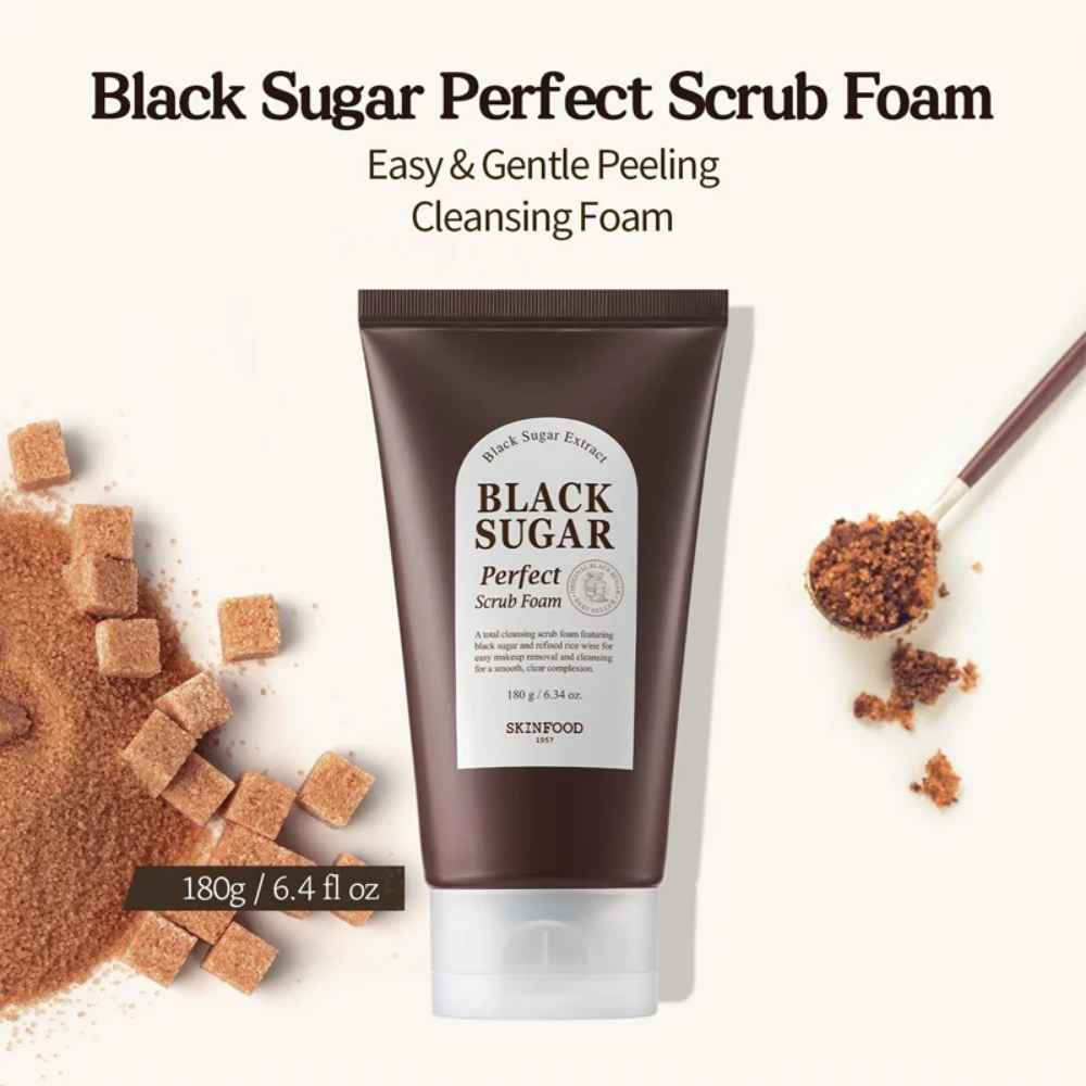 k beauty SKINFOOD Black Sugar Perfect Scrub Foam 180 g EAN 8809153106001 koreanische Kosmetik