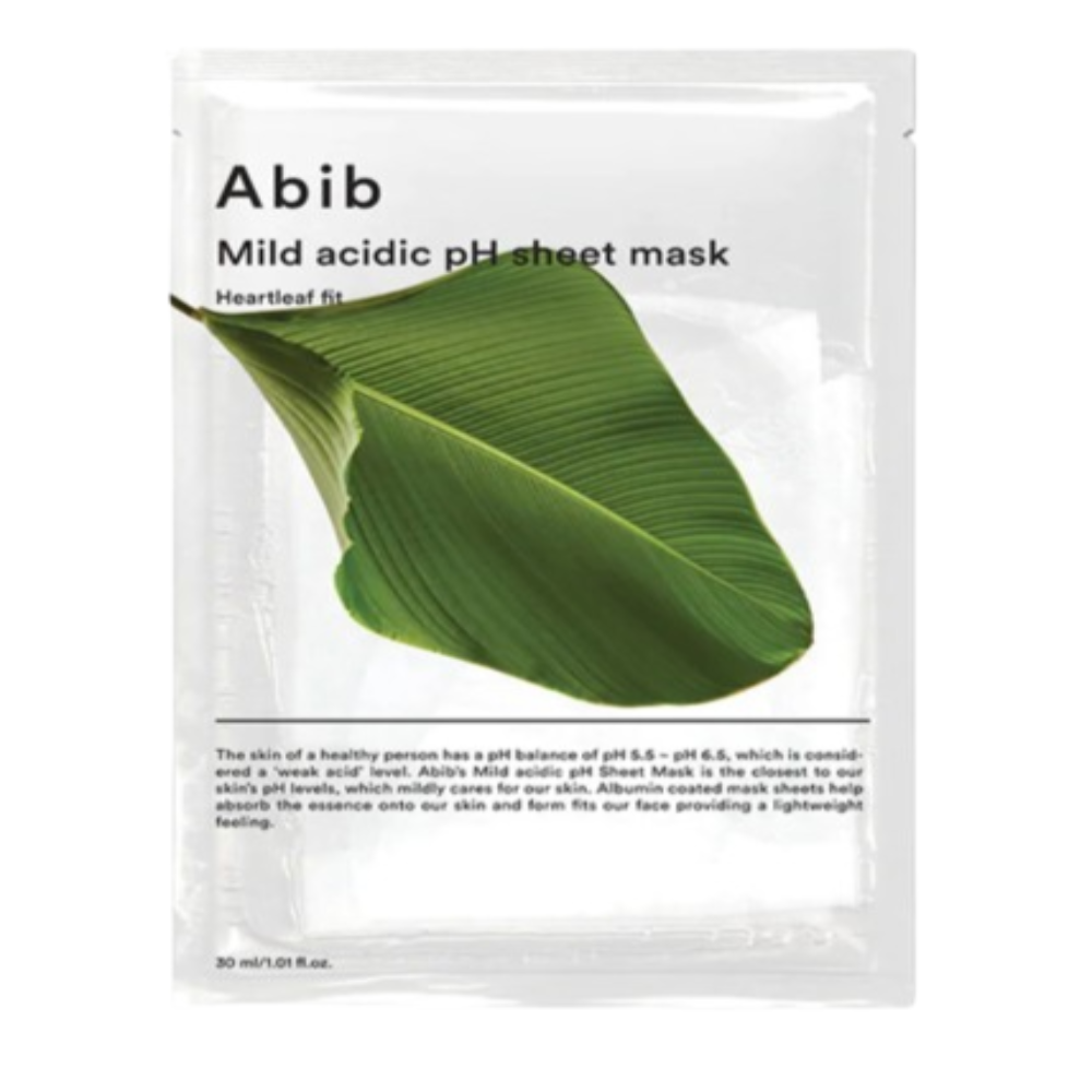 K Beauty Abib Mild Acidic pH Sheet Mask Heartleaf Fit  30 ml mit EAN 8809624725731 Korean Skincare Koreanische Skincare