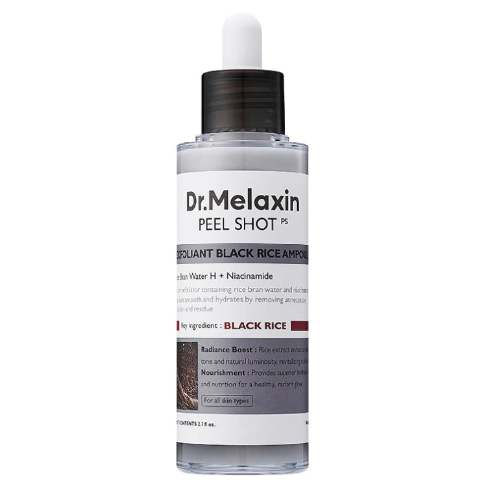 K Beauty Dr. Melaxin Peel Shot Exfoliating Black Rice Ampoule 80 ml mit EAN 8809886482373 Korean Skincare Koreanische Skincare
