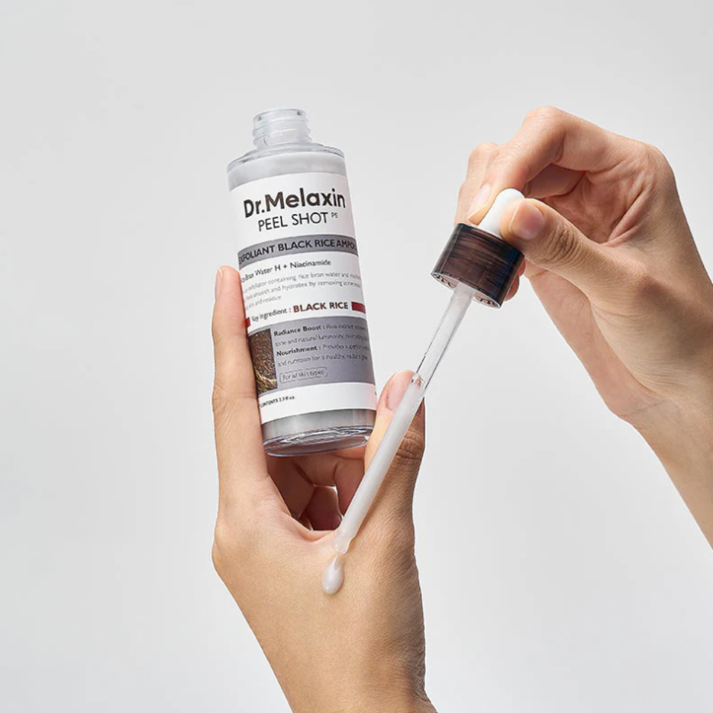 Korean Skincare Dr. Melaxin Peel Shot Exfoliating Black Rice Ampoule 80 ml mit EAN 8809886482373 Koreanische Skincare K Beauty
