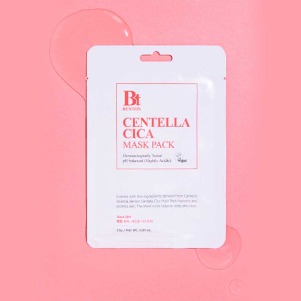 neu verpackung K-Beauty Benton Goodbye Redness Centella Cica Mask Pack mit EAN 8809566990327 Koreanische Kosmetik Korean Skincare