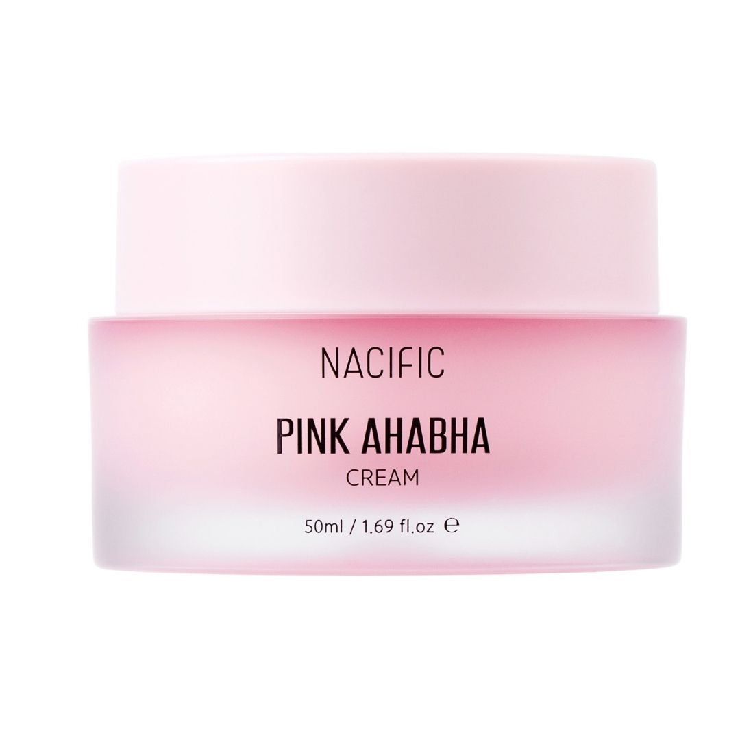 Pinker Tiegel  mit NACIFIC Pink AHA BHA Cream