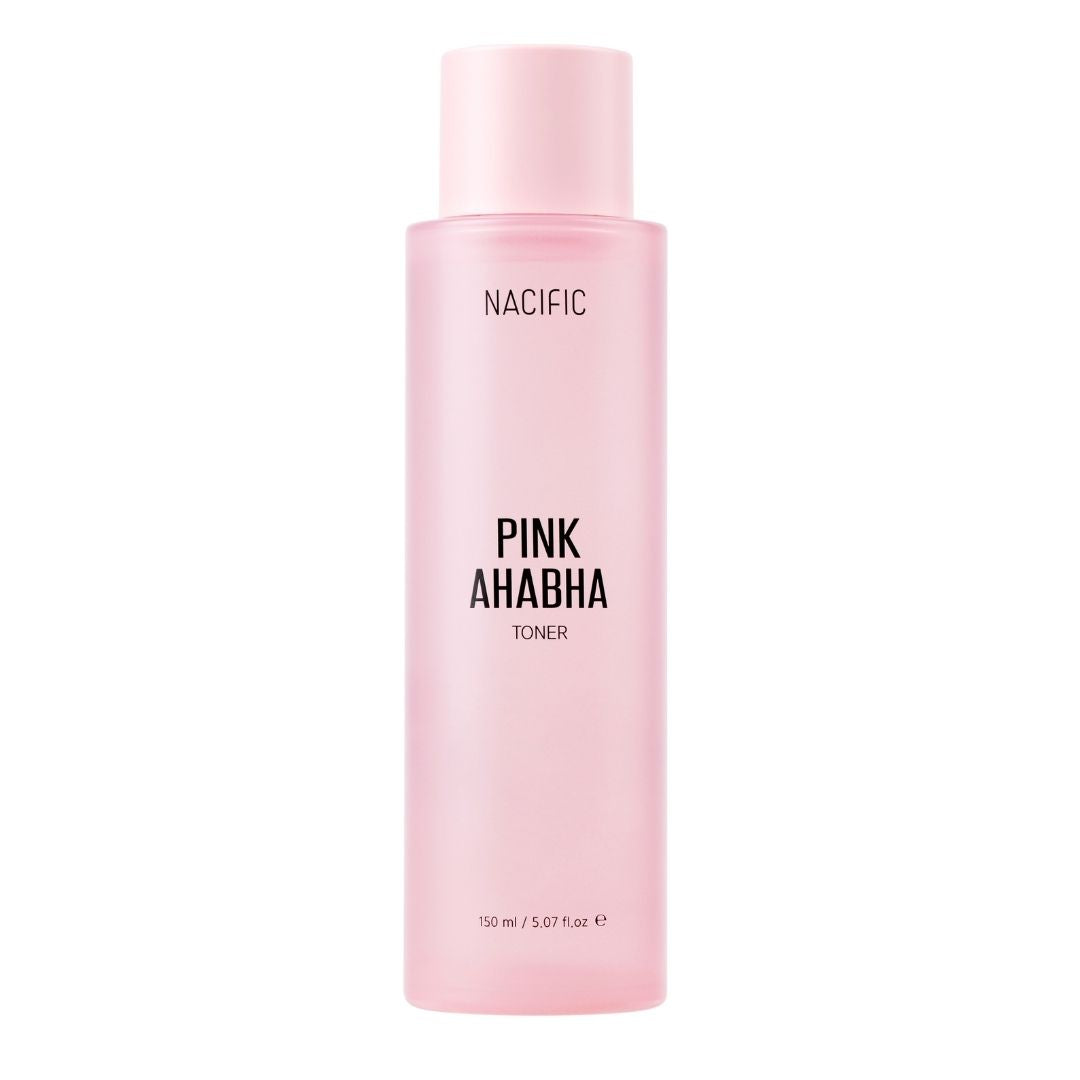 Pinke Flasche mit NACIFIC Pink AHA BHA Toner